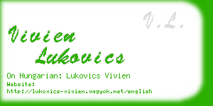 vivien lukovics business card